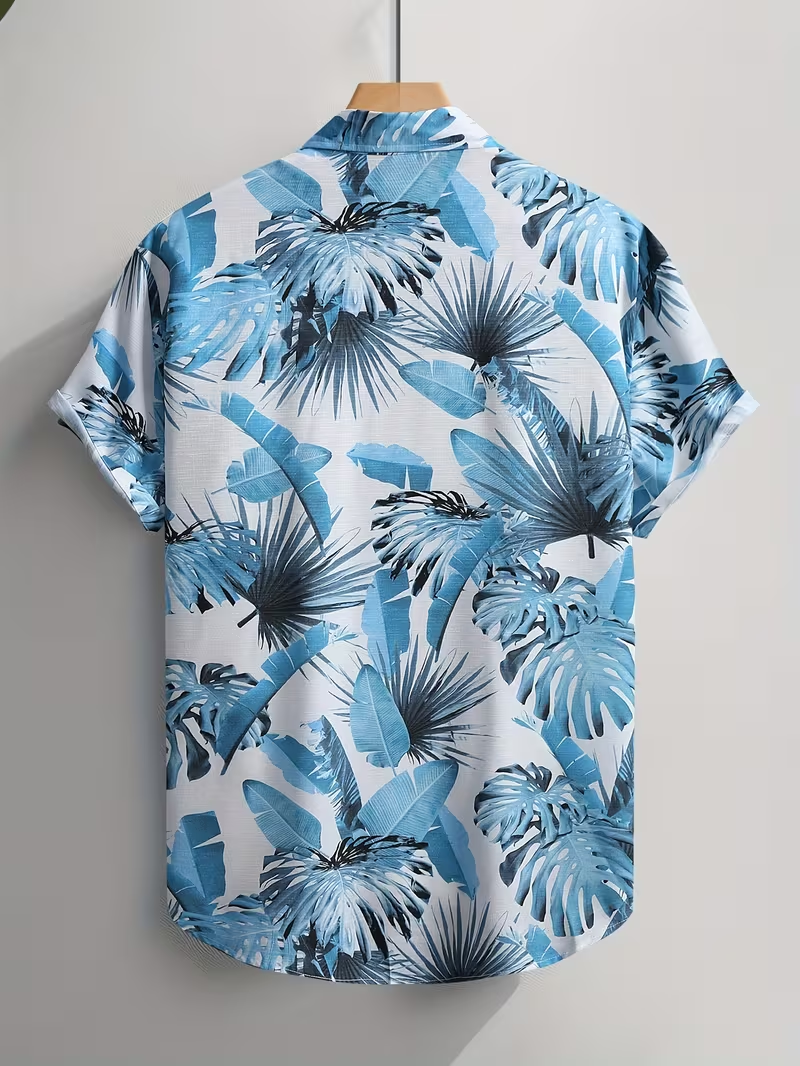 Men’s Bamboo Rayon Digital Print T-Shirt – Soft Breathable Short Sleeve Tee | Plus Size