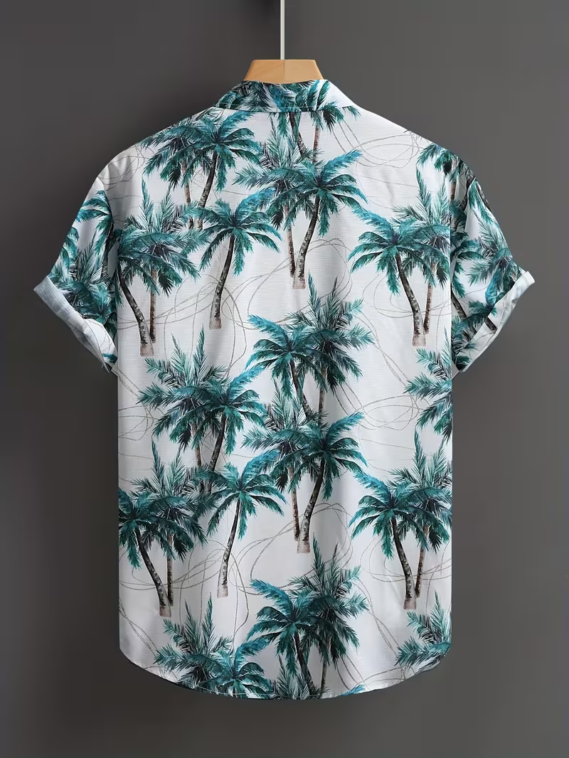 Men’s Bamboo Rayon Digital Print T-Shirt – Soft Breathable Short Sleeve Tee | Plus Size