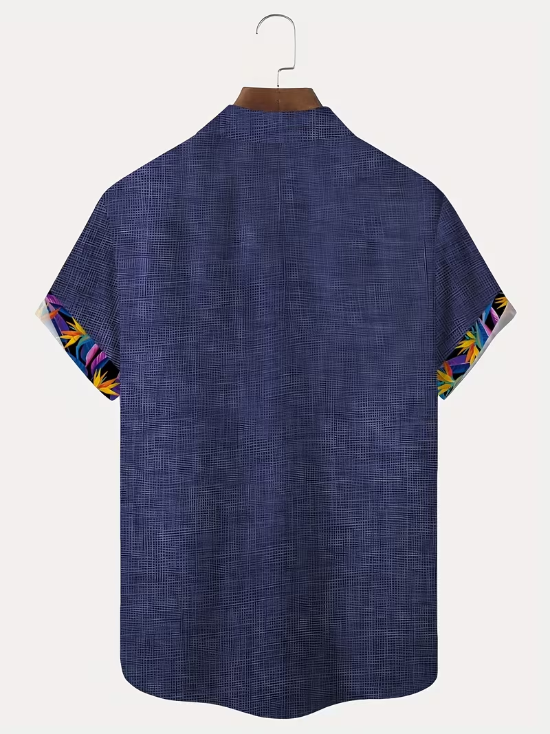 Floral Hawaiian Shirt – Men’s Casual Button-Up | Plus Size