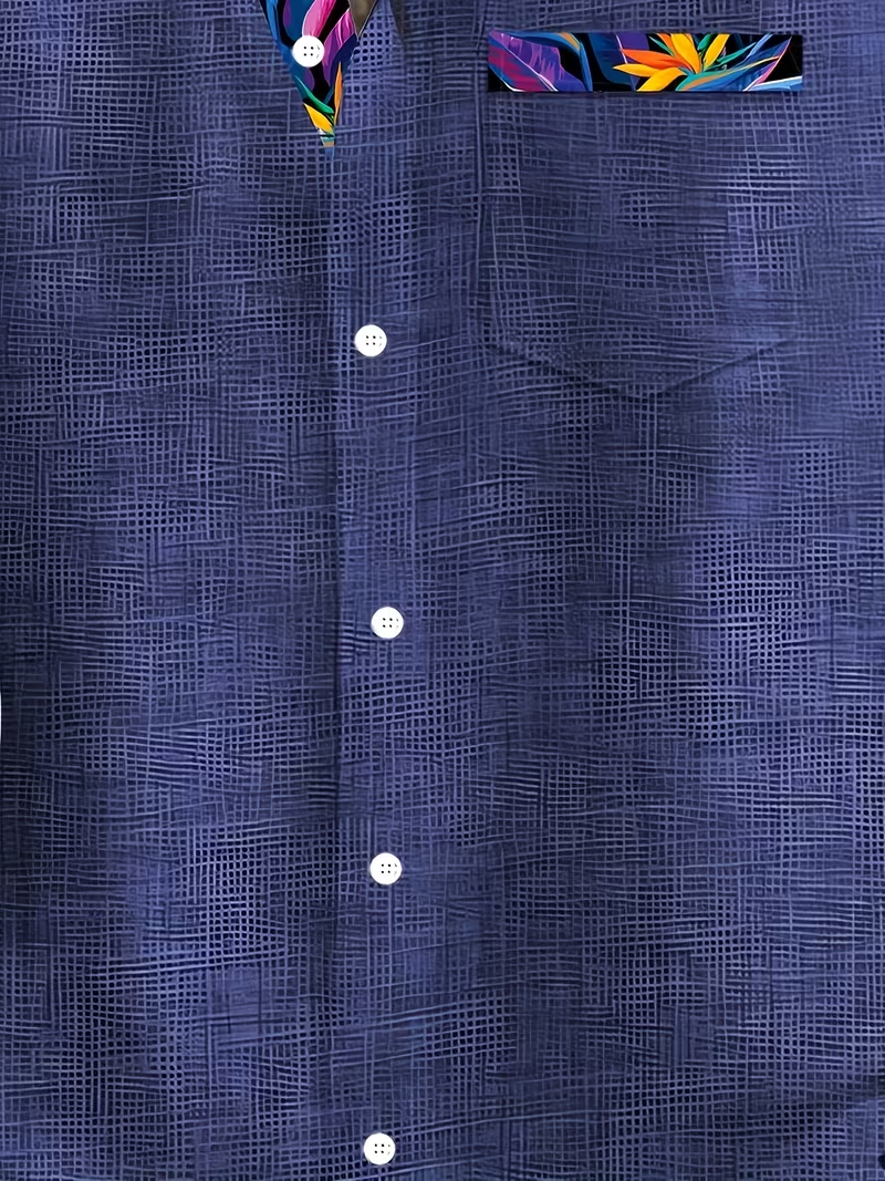 Floral Hawaiian Shirt – Men’s Casual Button-Up | Plus Size